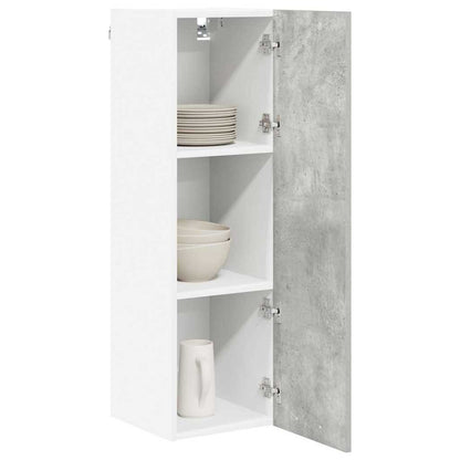 Hangkast Riga Beton Grijs 30 x 31 x 100 cm Bewerkt hout