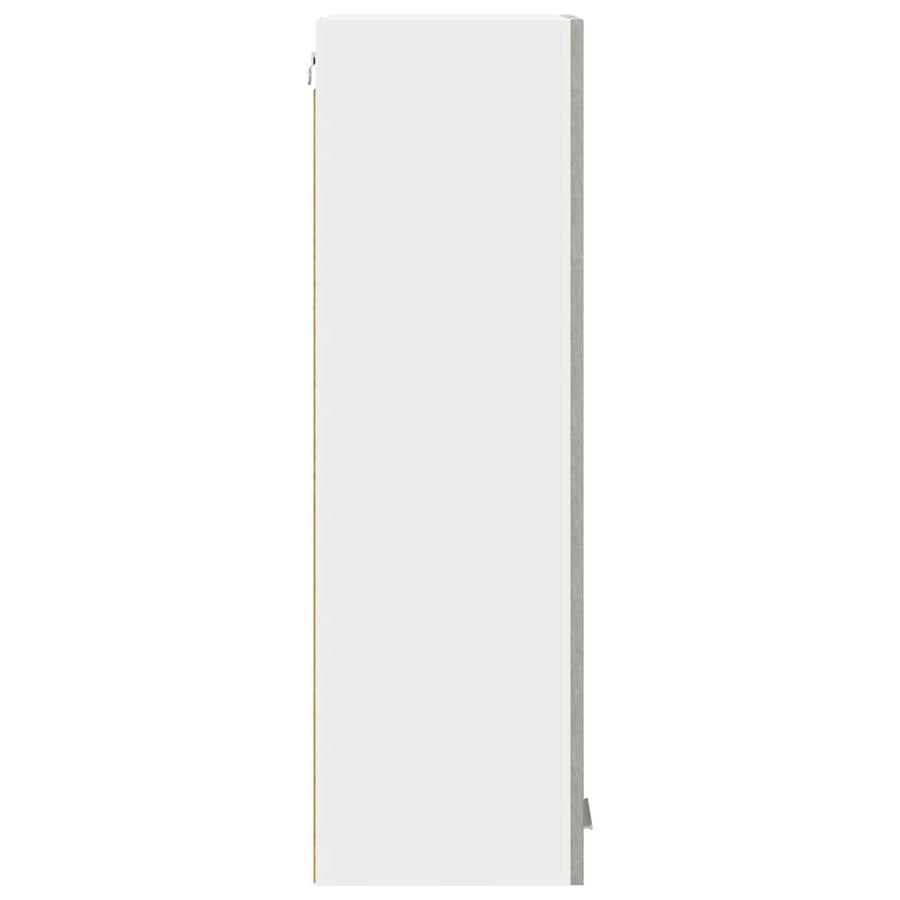 Hangkast Riga Beton Grijs 30 x 31 x 100 cm Bewerkt hout