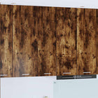 Wall Cabinet with Storage Smoked Oak 30 x 31 x 100 cm Engineered Wood