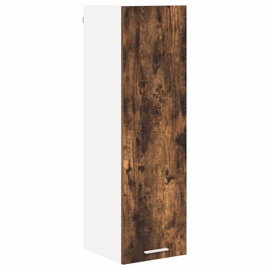 Hangkast Riga Gerookt eiken 30 x 31 x 100 cm Bewerkt hout