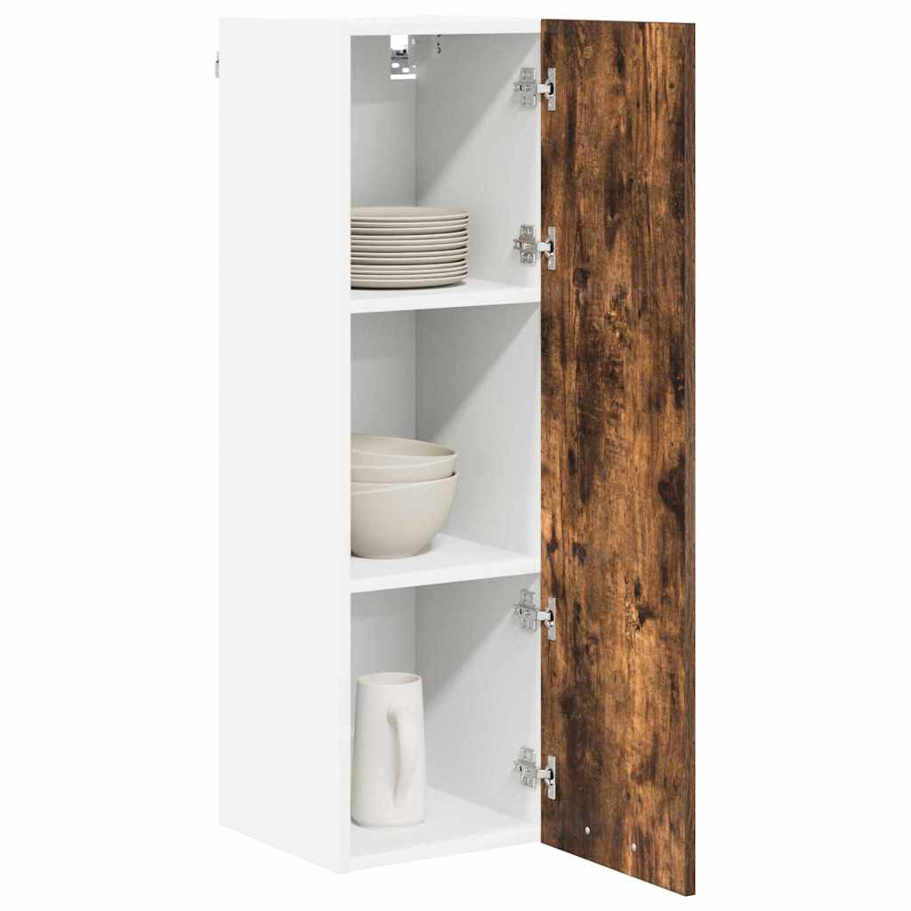 Hangkast Riga Gerookt eiken 30 x 31 x 100 cm Bewerkt hout