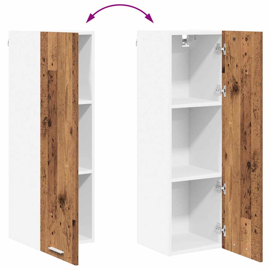 Hangkast met plank Riga Oud Hout 30 x 31 x 100 cm Bewerkt hout