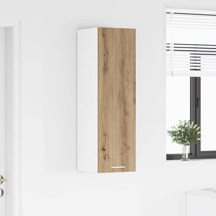 Hangkast Riga Artisan Eiken 30 x 31 x 100 cm Bewerkt hout