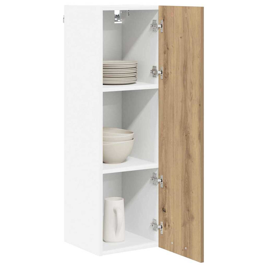 Hangkast Riga Artisan Eiken 30 x 31 x 100 cm Bewerkt hout