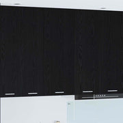 Hangkast 40x31x100 cm zwart eiken bewerkt hout