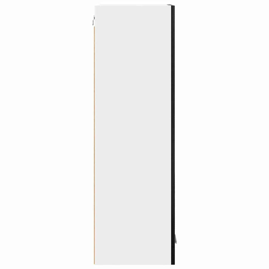 Hangkast Riga Zwart Eiken 40 x 31 x 100 cm Bewerkt hout