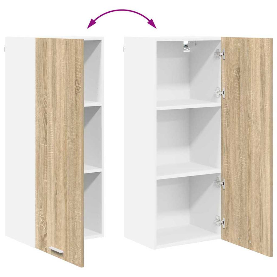 Hangkast Riga Sonoma Eiken 40 x 31 x 100 cm Bewerkt hout