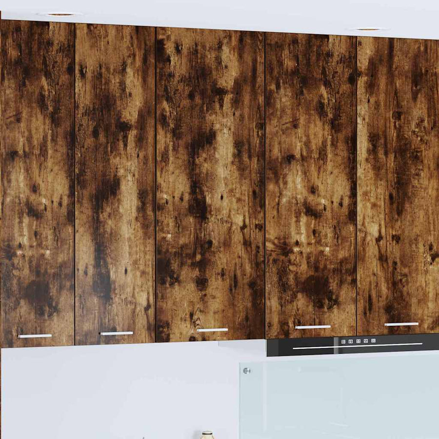 Hangkast Riga Gerookt eiken 40 x 31 x 100 cm Bewerkt hout