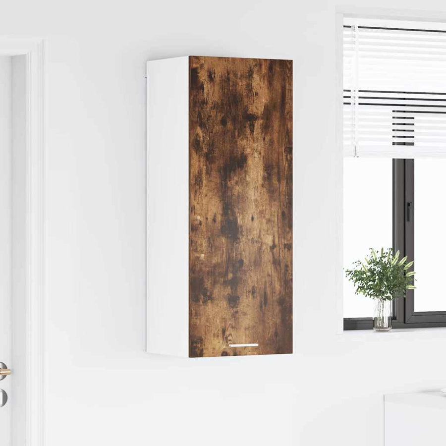 Hangkast Riga Gerookt eiken 40 x 31 x 100 cm Bewerkt hout