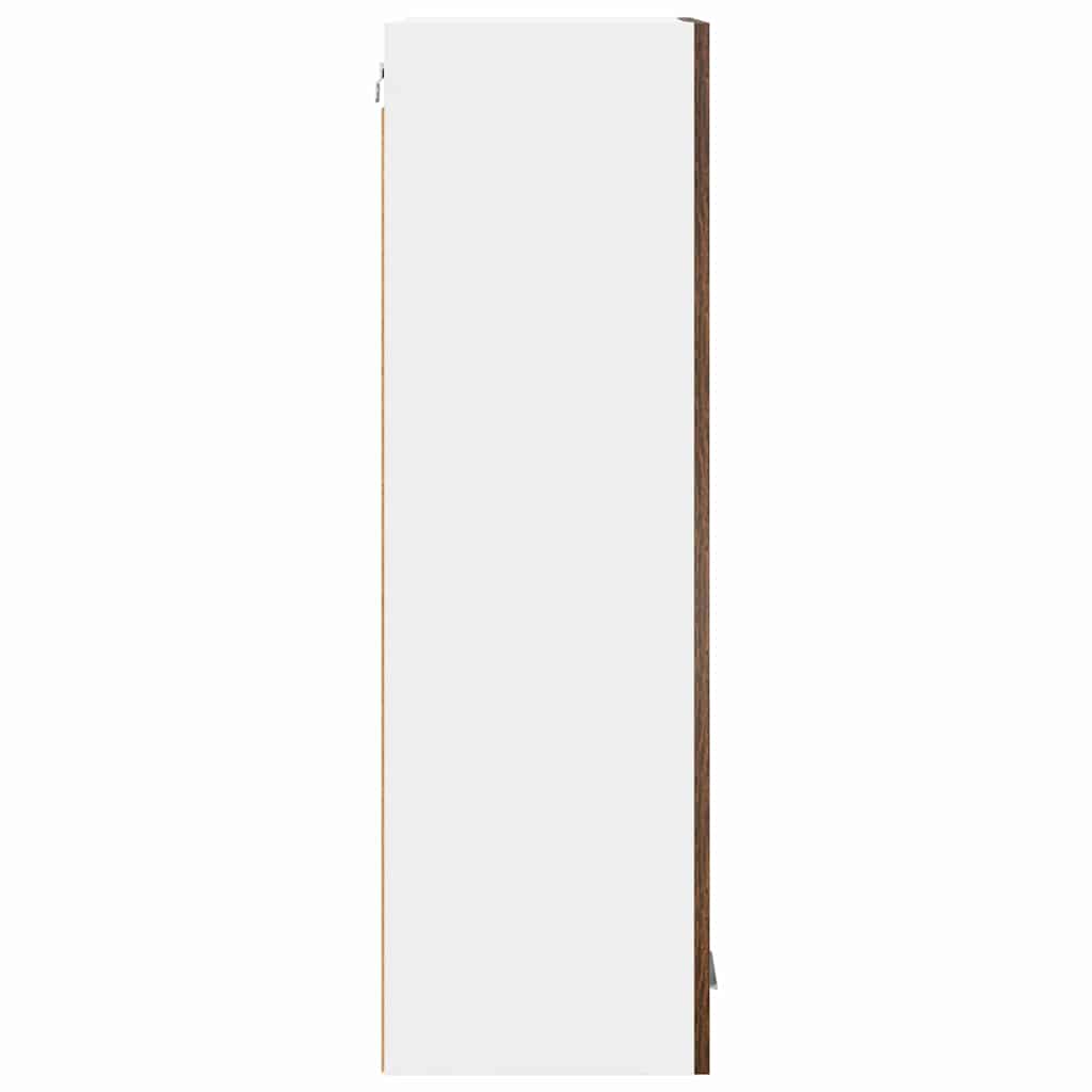 Hangkast Riga Gerookt eiken 40 x 31 x 100 cm Bewerkt hout