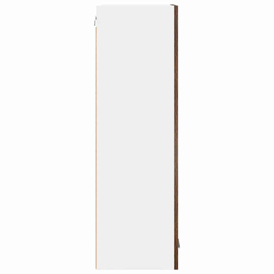 Hangkast Riga Gerookt eiken 40 x 31 x 100 cm Bewerkt hout