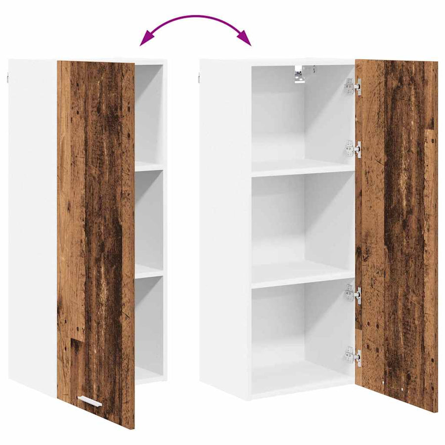 Hangkast met plank Riga Oud Hout 40 x 31 x 100 cm Bewerkt hout
