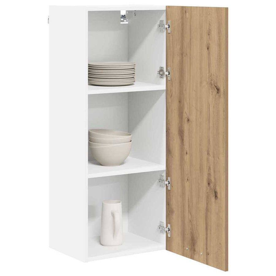 Hangkast Riga Artisan Eiken 40 x 31 x 100 cm Bewerkt hout