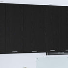 Wall Cabinet Black Oak and White 50 x 31 x 100 cm Engineered Wood