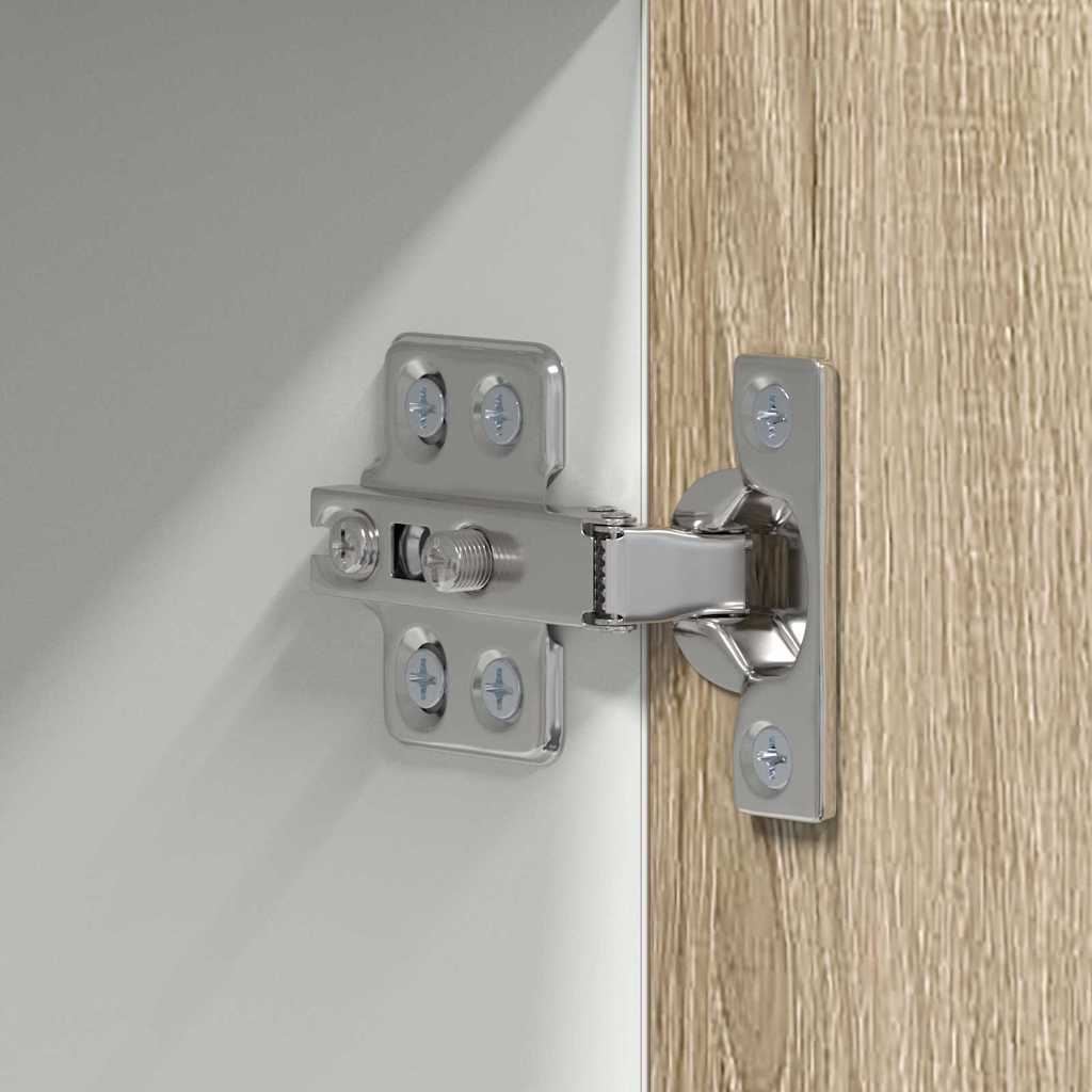 Hangkast Riga Sonoma Eik en Wit 50 x 31 x 100 cm Bewerkt hout