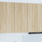 Hangkast 50x31x100 cm sonoma eik wit