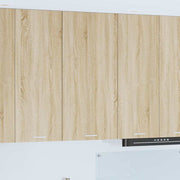 Hangkast 50x31x100 cm sonoma eik wit