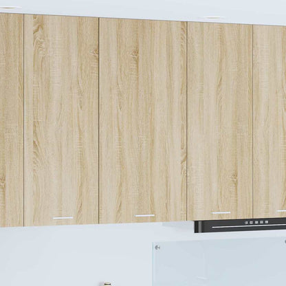 Hangkast Riga Sonoma Eik en Wit 50 x 31 x 100 cm Bewerkt hout