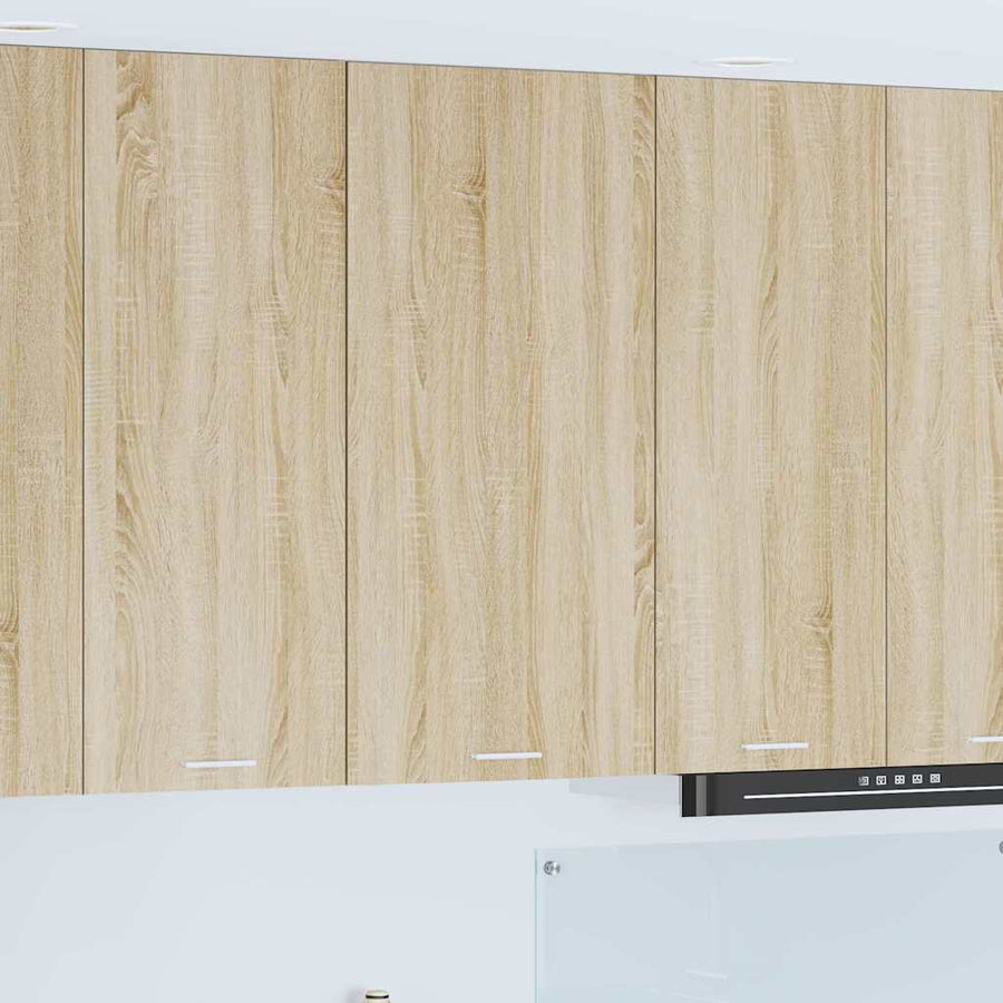 Hangkast Sonoma Eik en Wit 50 x 31 x 100 cm Bewerkt hout