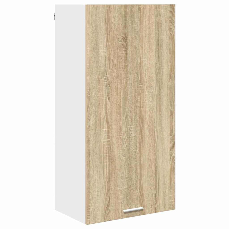 Hangkast Sonoma Eik en Wit 50 x 31 x 100 cm Bewerkt hout