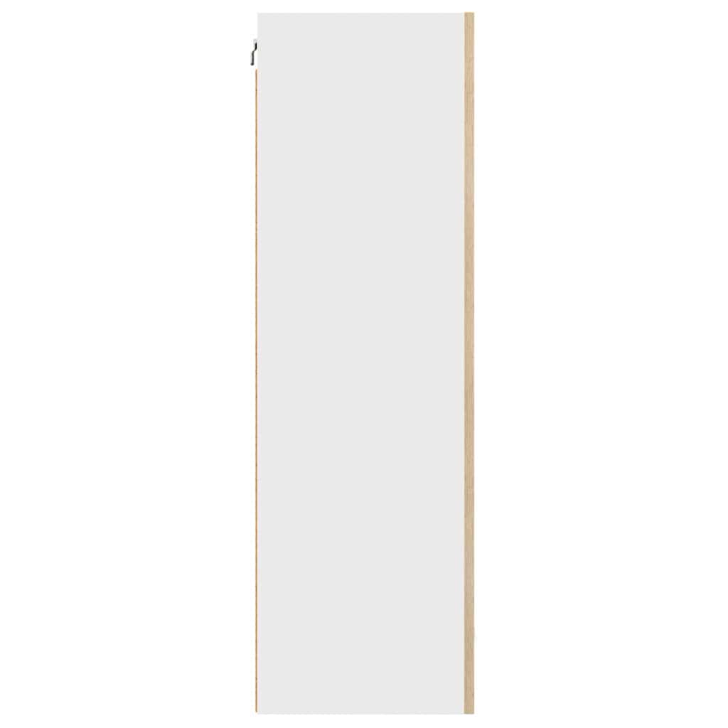 Hangkast Riga Sonoma Eik en Wit 50 x 31 x 100 cm Bewerkt hout
