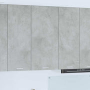 Hangkast 50x31x100 cm bewerkt hout grijs wit