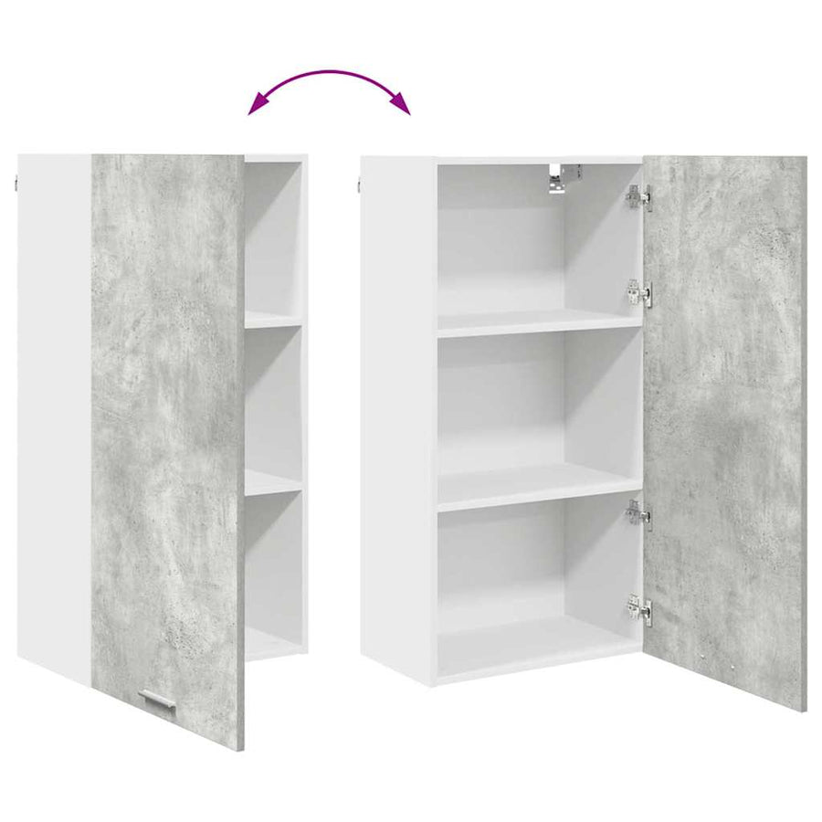 Hangkast Riga Sonoma Eik en Wit 50 x 31 x 100 cm Bewerkt hout