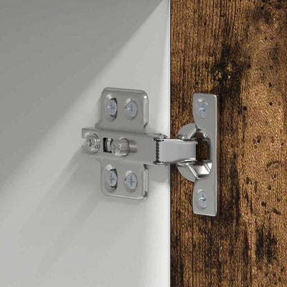 Hangkast Riga Sonoma Eik en Wit 50 x 31 x 100 cm Bewerkt hout