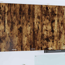 Hangkast Riga Sonoma Eik en Wit 50 x 31 x 100 cm Bewerkt hout
