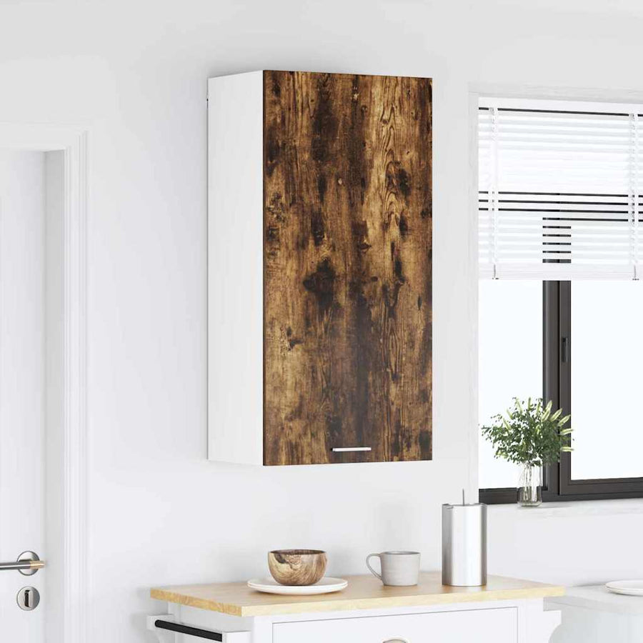 Hangkast Riga Sonoma Eik en Wit 50 x 31 x 100 cm Bewerkt hout