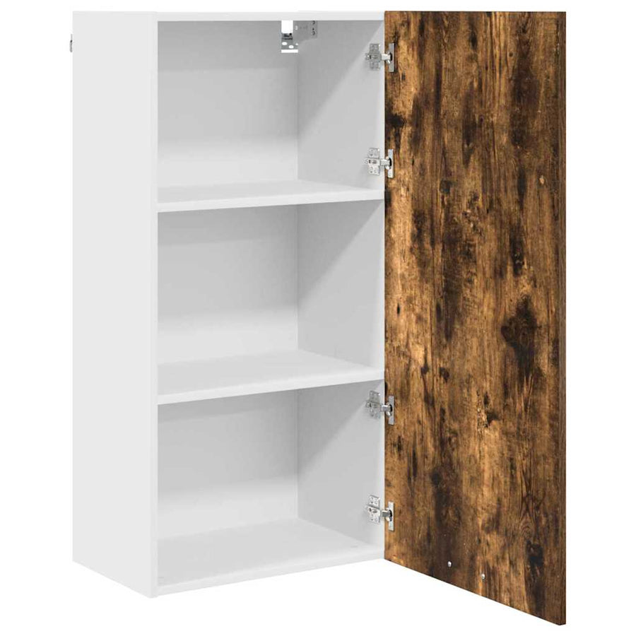 Hangkast Riga Sonoma Eik en Wit 50 x 31 x 100 cm Bewerkt hout
