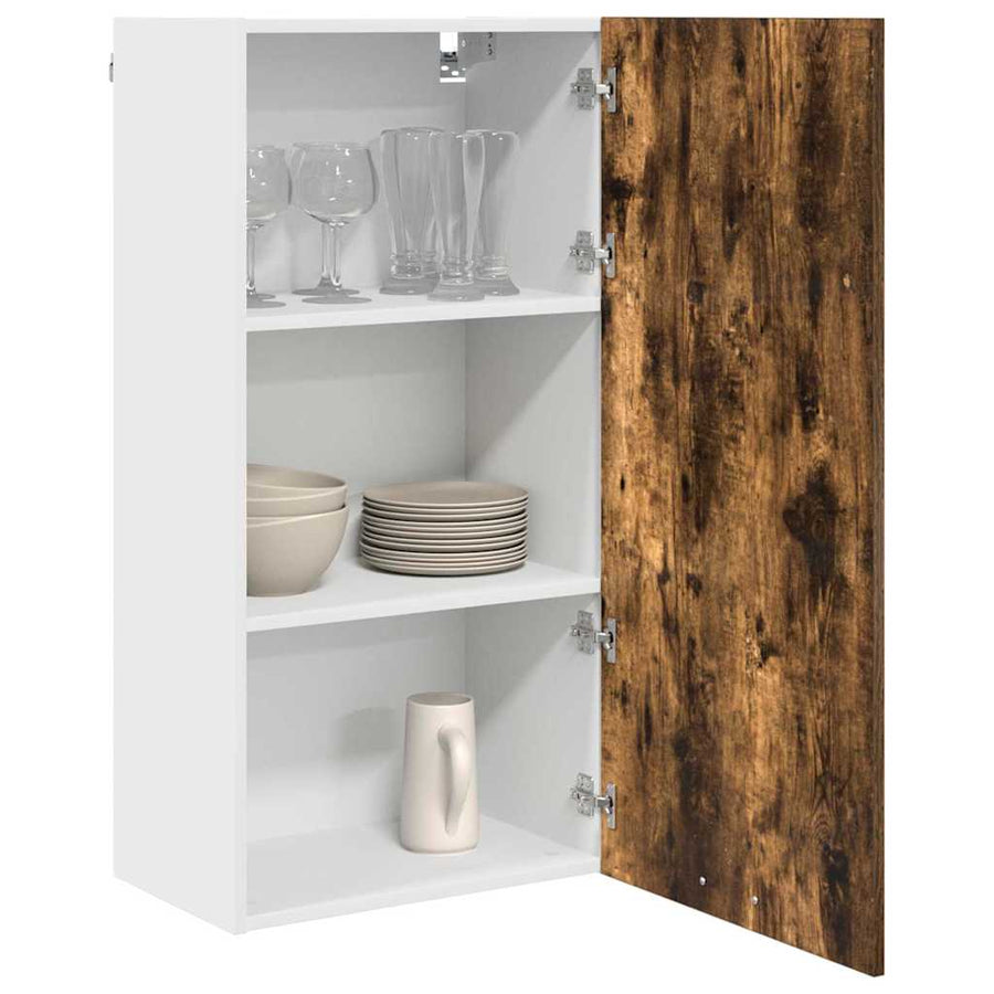 Hangkast Riga Sonoma Eik en Wit 50 x 31 x 100 cm Bewerkt hout