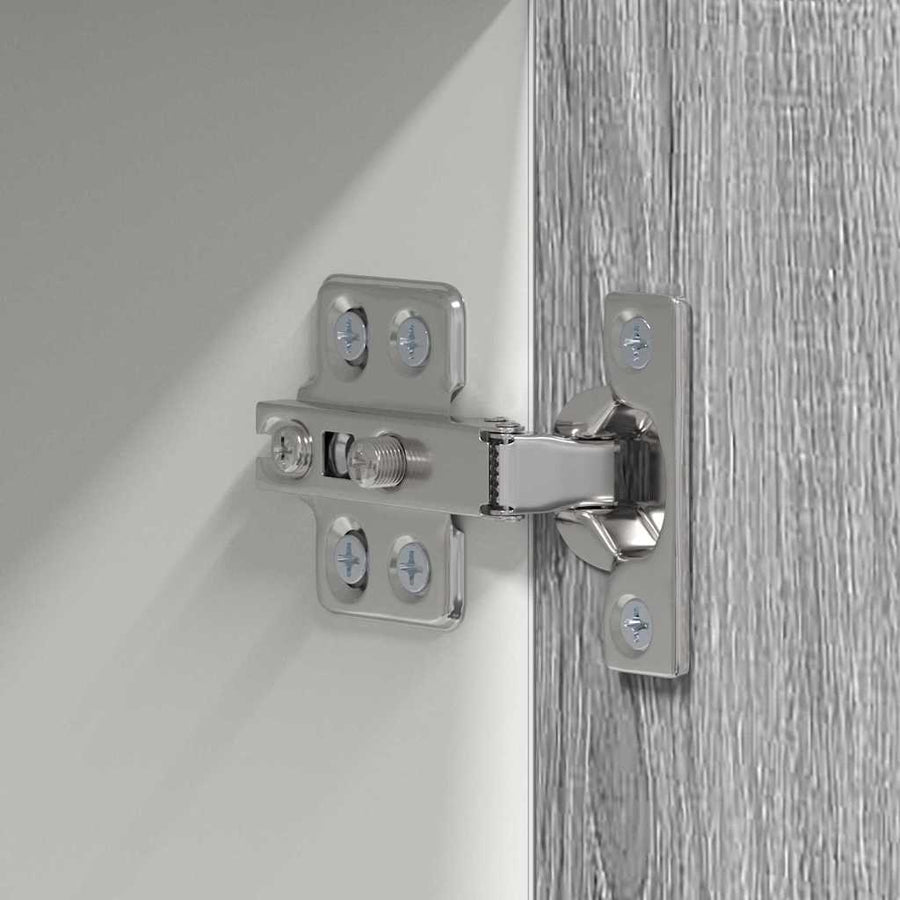 Hangkast Riga Sonoma Eik en Wit 50 x 31 x 100 cm Bewerkt hout