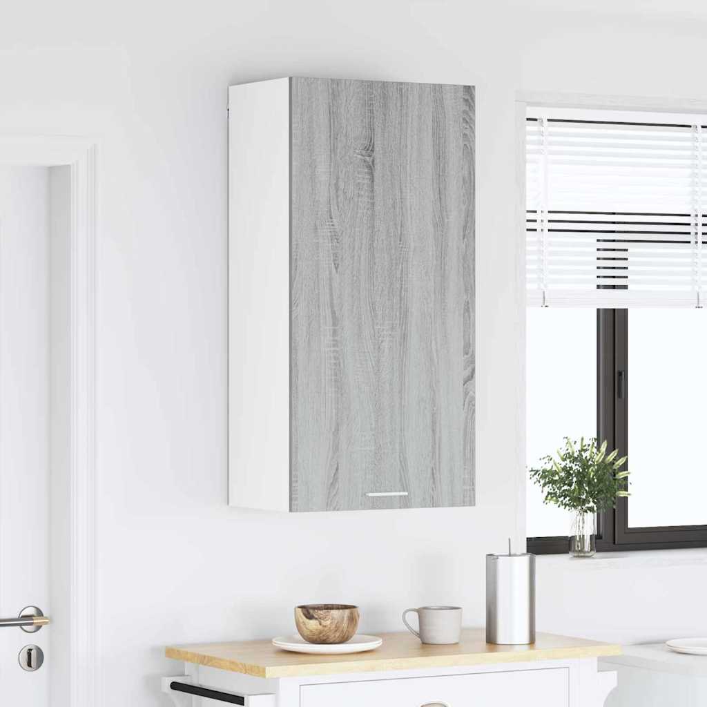 Hangkast Riga Sonoma Eik en Wit 50 x 31 x 100 cm Bewerkt hout