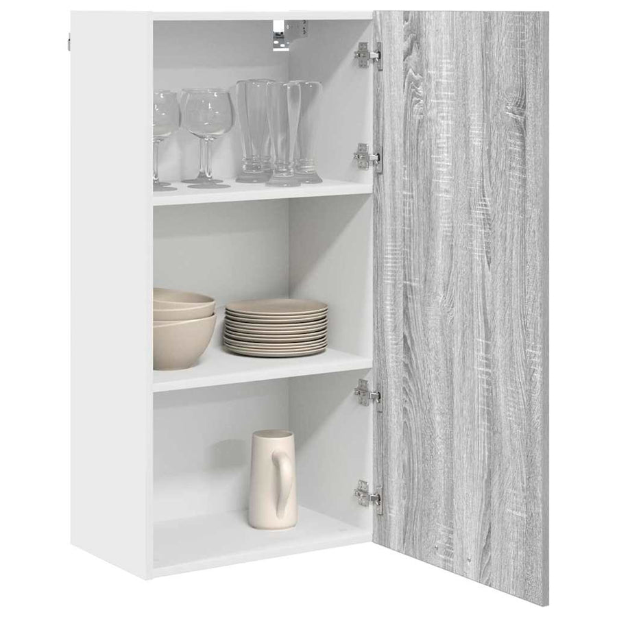 Hangkast Riga Sonoma Eik en Wit 50 x 31 x 100 cm Bewerkt hout