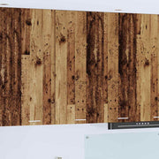 Hangkast 50x31x100 cm bewerkt hout wit sonoma eik