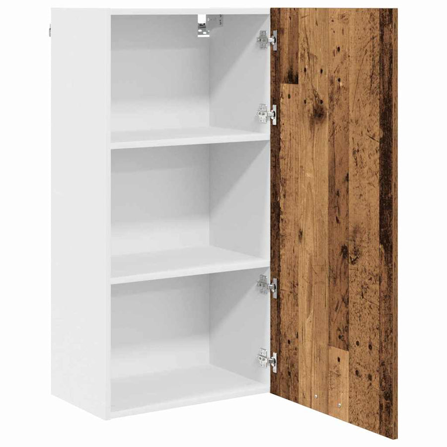 Hangkast Riga Sonoma Eik en Wit 50 x 31 x 100 cm Bewerkt hout