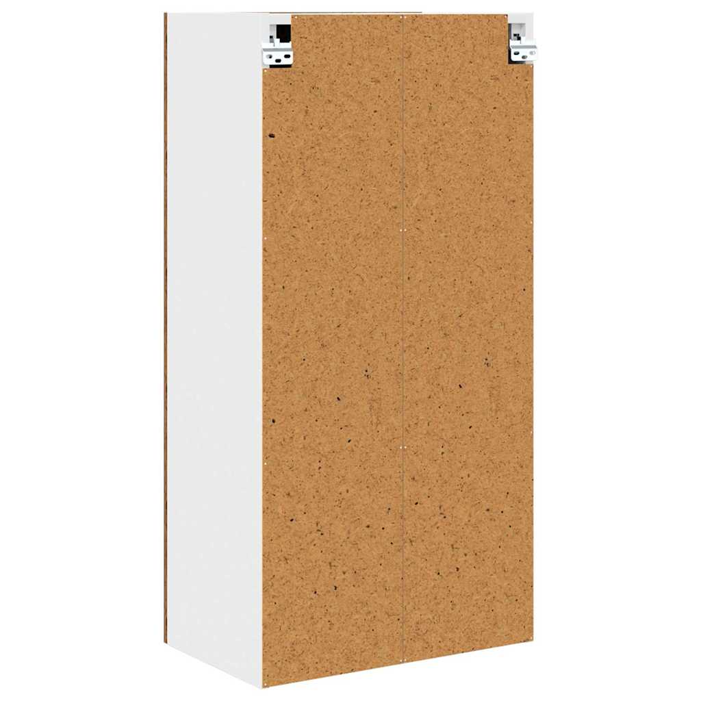 Hangkast Riga Sonoma Eik en Wit 50 x 31 x 100 cm Bewerkt hout