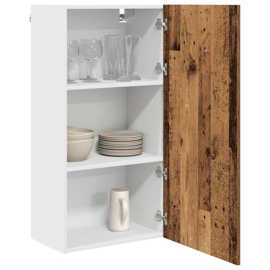 Hangkast Riga Sonoma Eik en Wit 50 x 31 x 100 cm Bewerkt hout