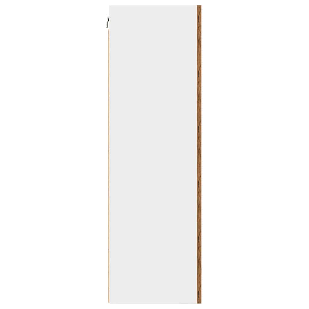 Hangkast Riga Sonoma Eik en Wit 50 x 31 x 100 cm Bewerkt hout