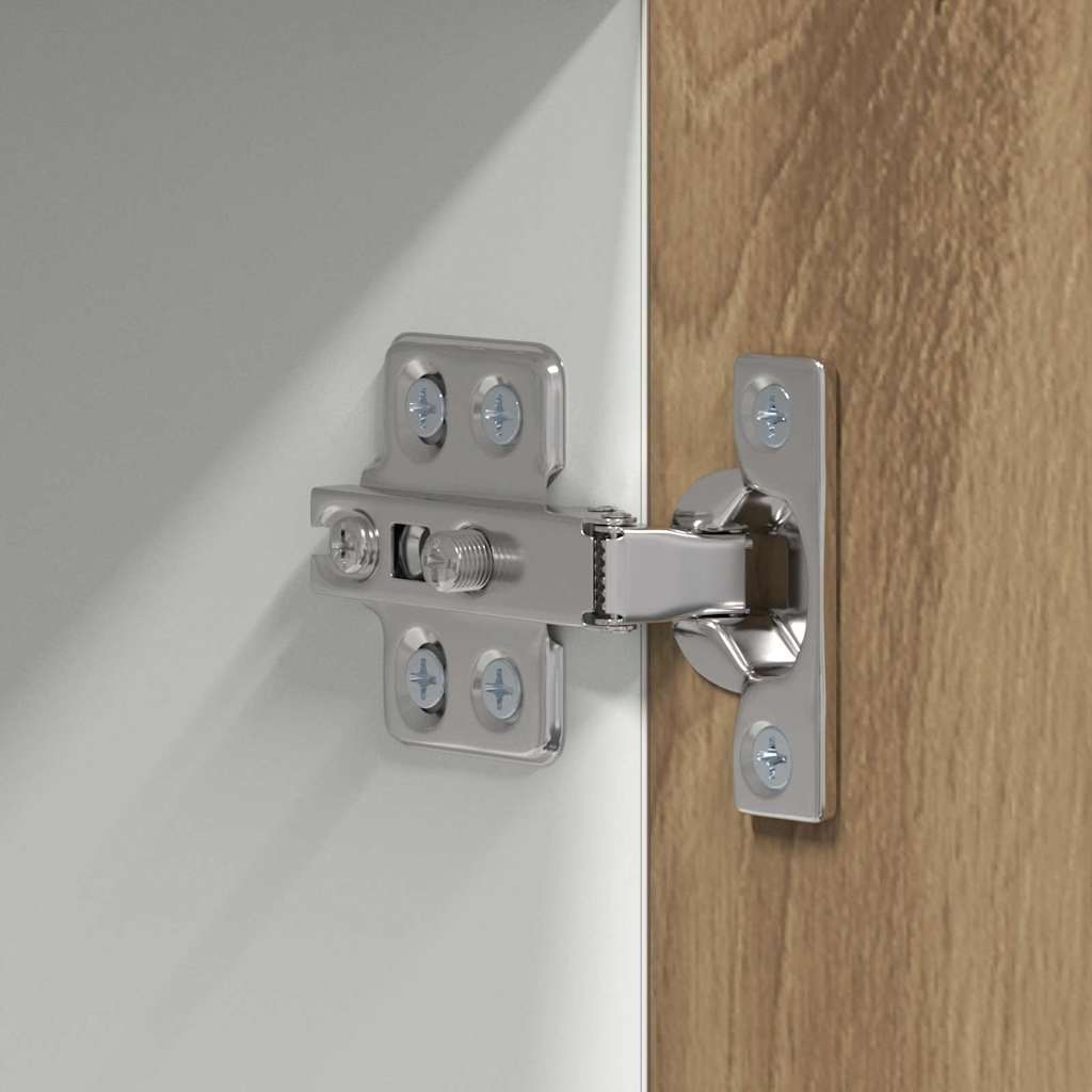 Hangkast Riga Sonoma Eik en Wit 50 x 31 x 100 cm Bewerkt hout