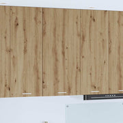 Hangkast eiken wit 60x31x100 cm bewerkt hout