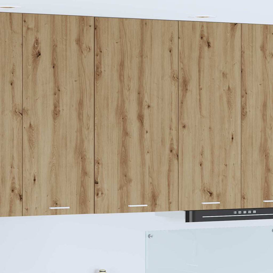 Hangkast Riga Sonoma Eik en Wit 50 x 31 x 100 cm Bewerkt hout