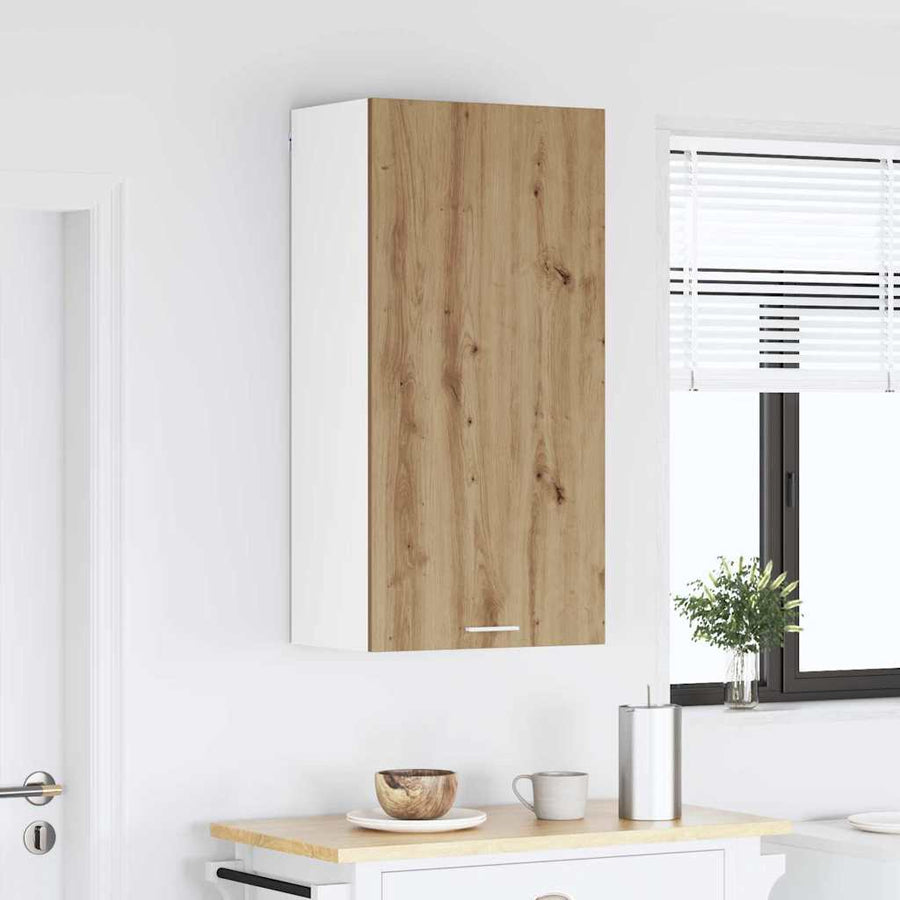 Hangkast Riga Sonoma Eik en Wit 50 x 31 x 100 cm Bewerkt hout