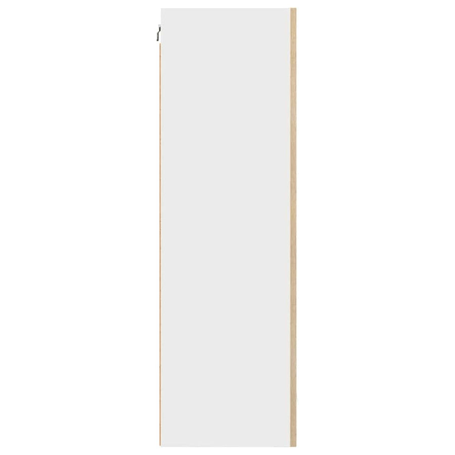 Hangkast Riga Sonoma Eik en Wit 50 x 31 x 100 cm Bewerkt hout