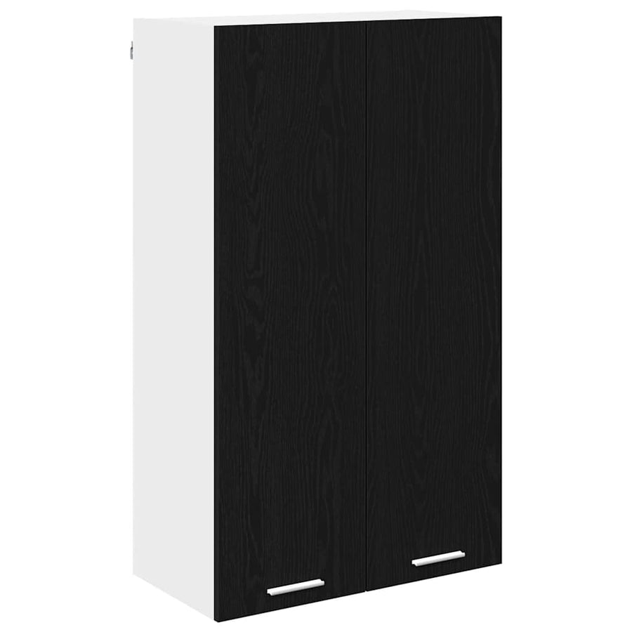 Hangkast Riga Zwart Eiken 60 x 31 x 100 cm Bewerkt hout