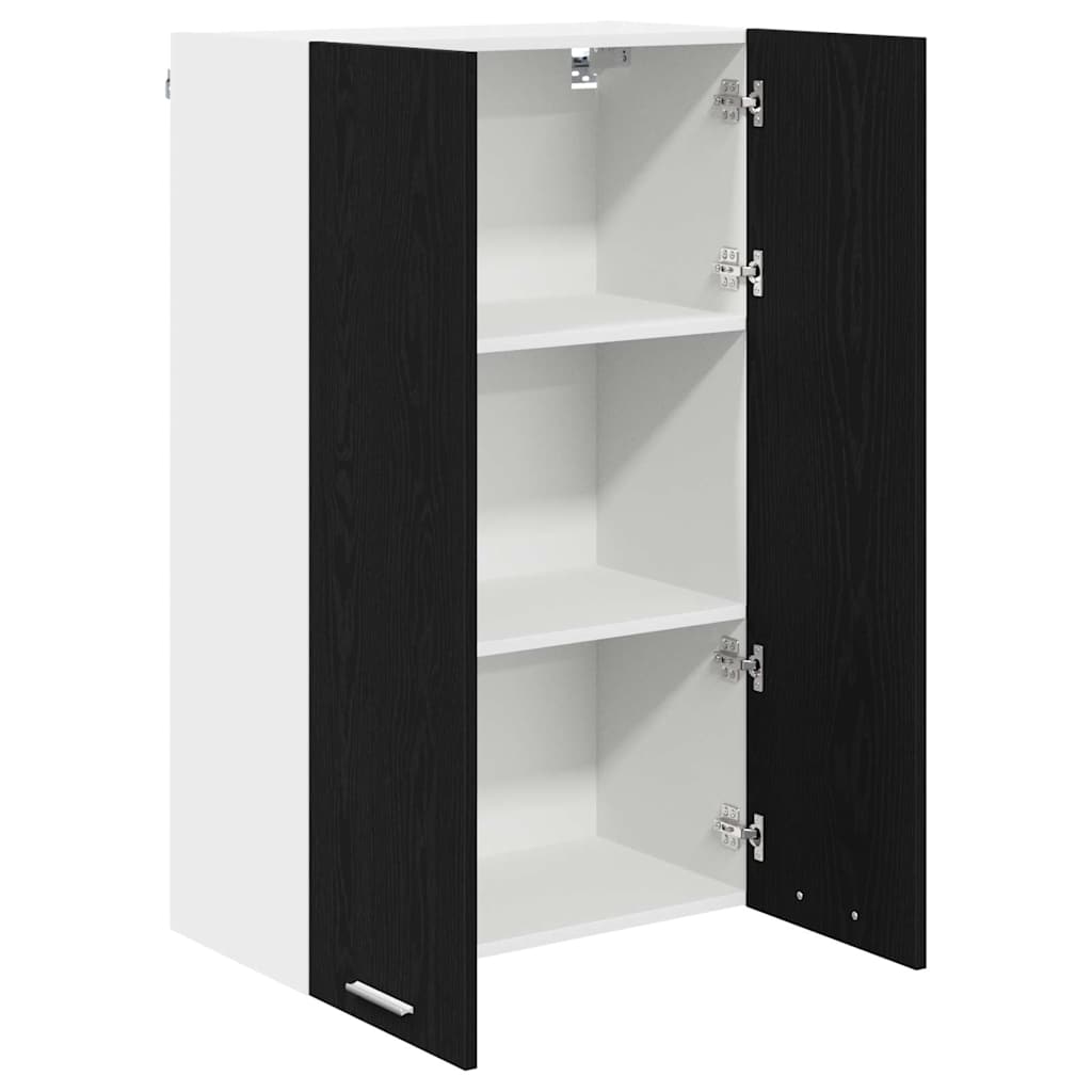 Hangkast Riga Zwart Eiken 60 x 31 x 100 cm Bewerkt hout