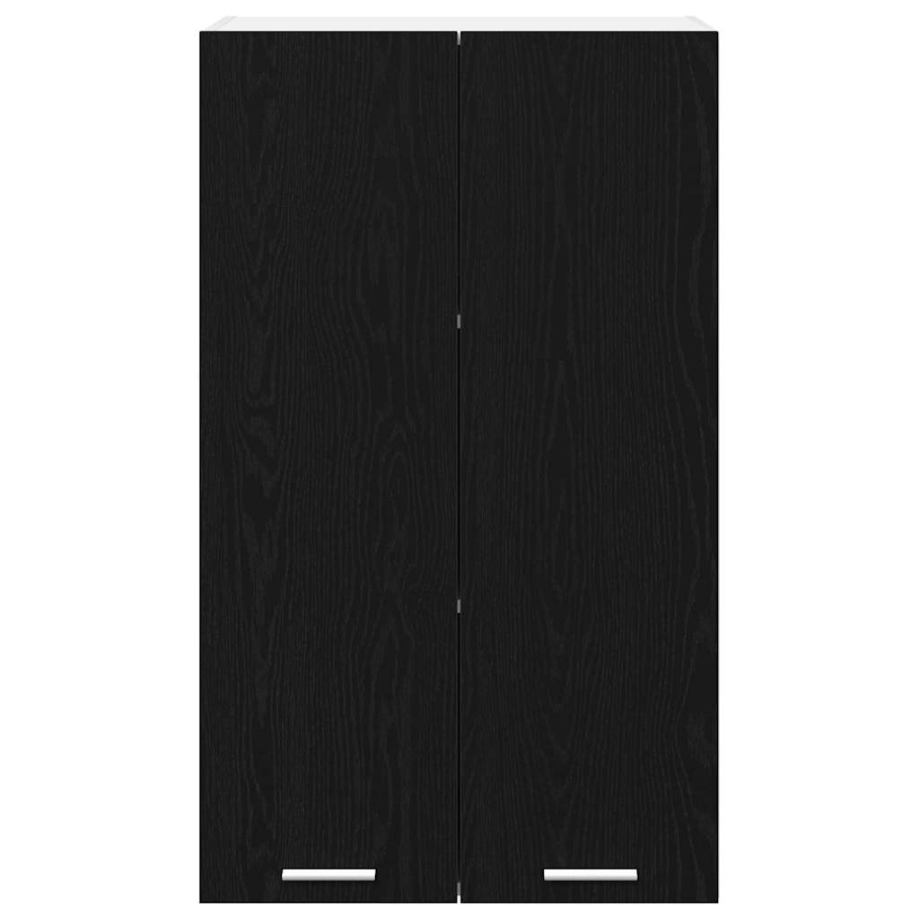 Hangkast Riga Zwart Eiken 60 x 31 x 100 cm Bewerkt hout