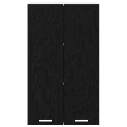 Hangkast Riga Zwart Eiken 60 x 31 x 100 cm Bewerkt hout
