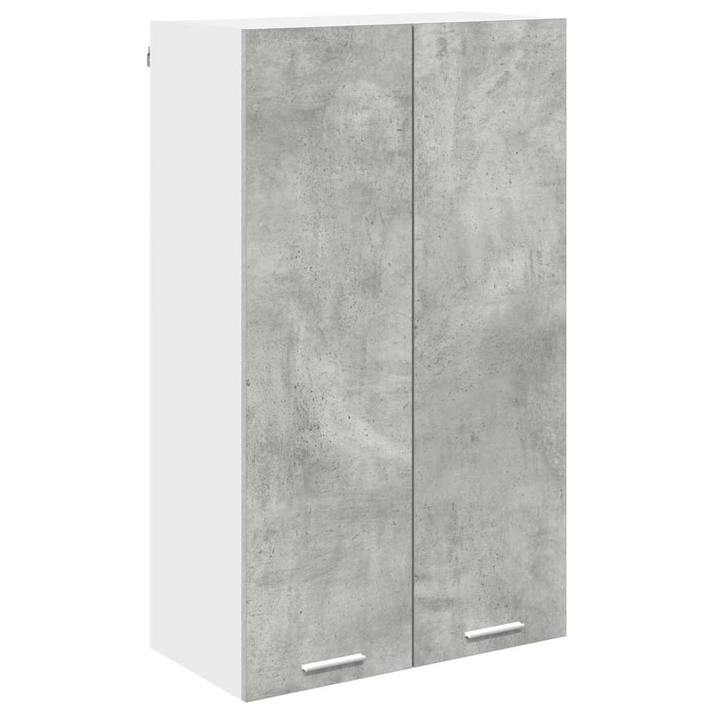 Hangkast Riga Beton Grijs 60 x 31 x 100 cm Bewerkt hout